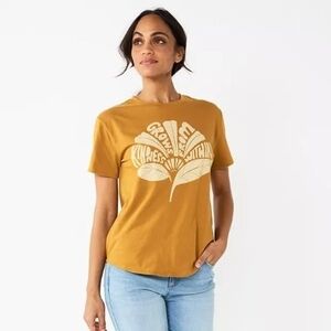 Women's Mustard Graphic Tee
